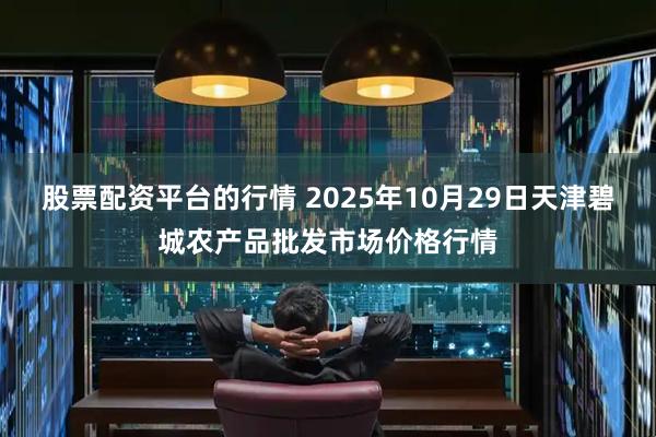 股票配资平台的行情 2025年10月29日天津碧城农产品批发市场价格行情